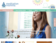 Tablet Screenshot of meditationmomma.com